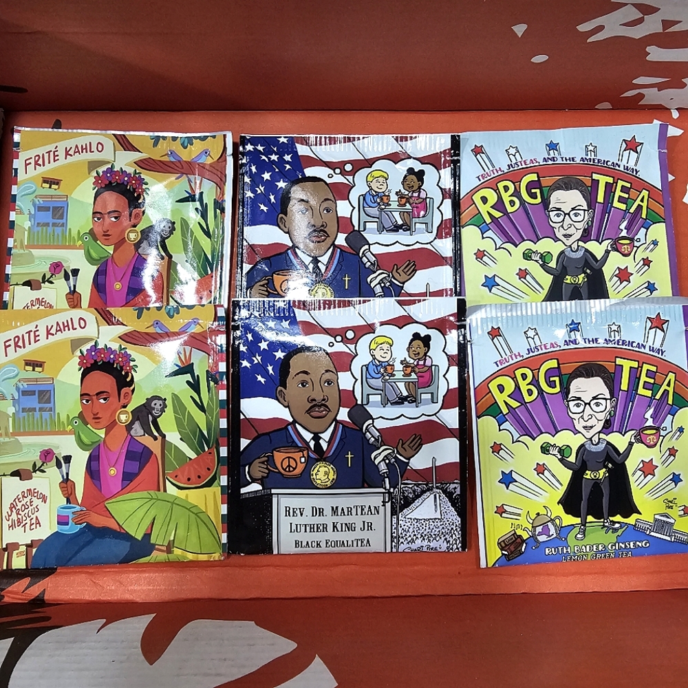 TheTEABook Collectible Tea Bags set of (6) NEW never used